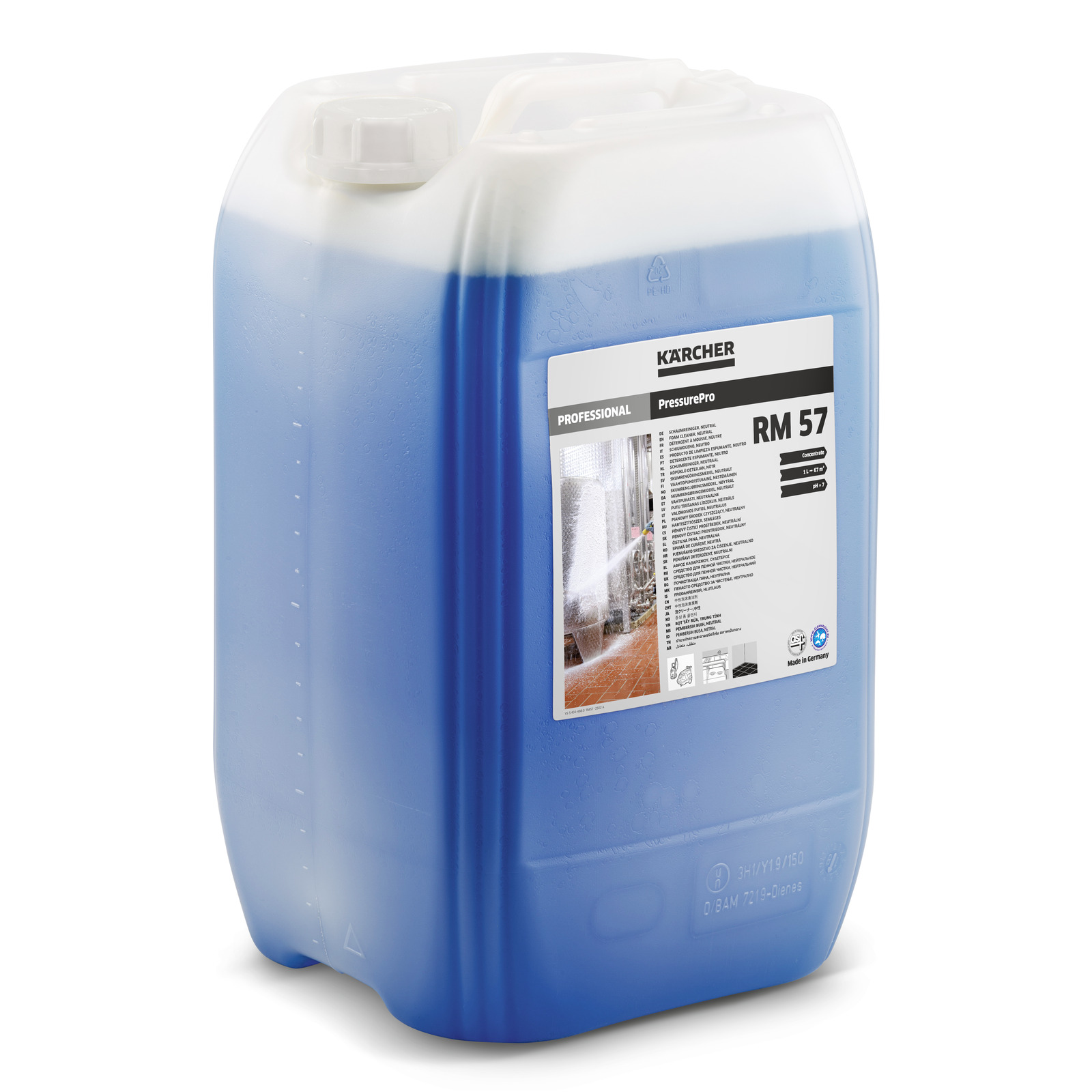 KARCHER RM 57 - Koncentrovano neutralno penušavo sredstvo za čišćenje površina - 20L